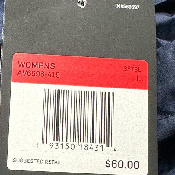 Womens Nike Vented Lightweight Short Sleeve Softball Wind Shirt AV6696-419 Sz L - Picture 9 of 9